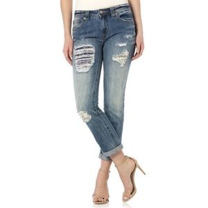 Miss Me Distressed Boyfriend Ankle Jeans